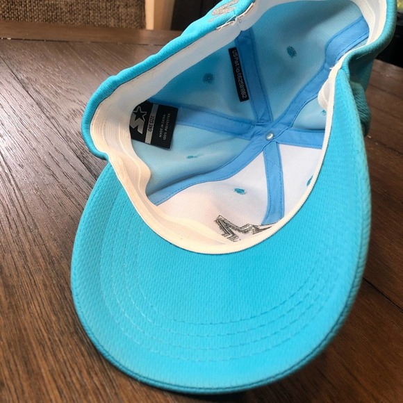 Y2K Vibes Starter Bright Blue Fitted One Size Baseball Hat - Trendy and Stylish - Picture 5 of 8